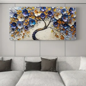 Floral tree canvas art