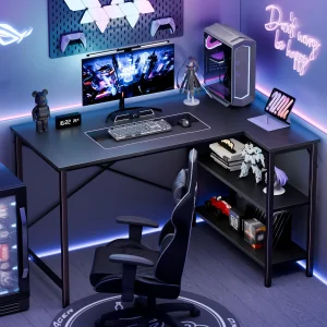 JHK L Shaped Desk 47 Inch Computer Desk