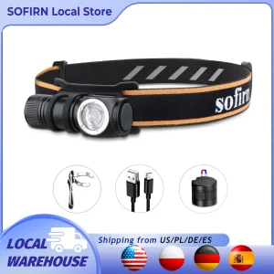 Sofirn HS10 USB C Rechargeable Mini 16340 Headlamp