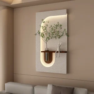 Entrance Decoration LED Wall Lamp Green Plant Corridor