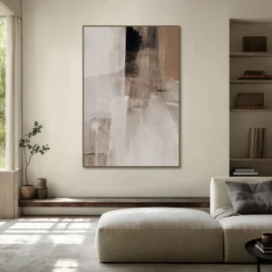 Neutral Abstract Canvas Wall Art