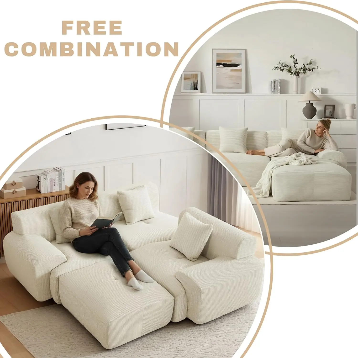 107in Modular Sectional Sofa - Image 4