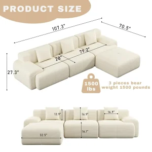 107in Modular Sectional Sofa - Thumbnail Image 2