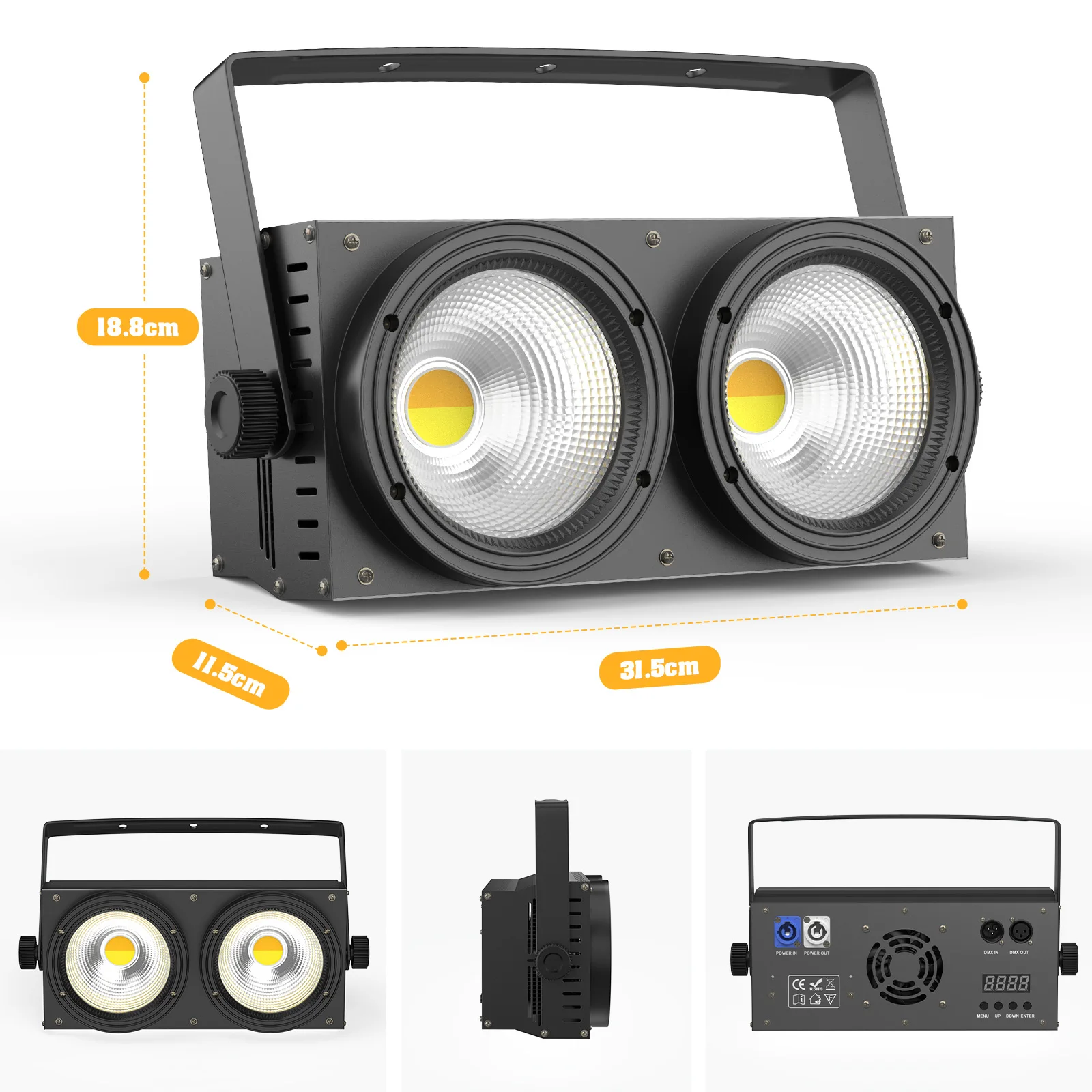 U'King 4PCS 200W COB Par Light - Image 6