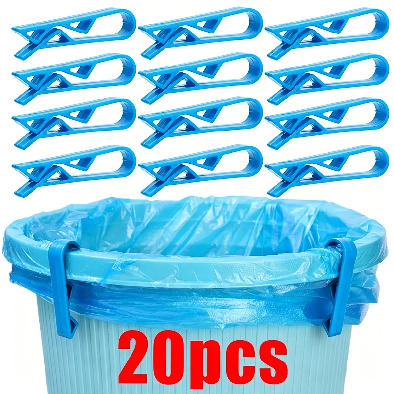 20 Innovative Trash Can Clips - Safe and Non Slip Trash Bag Holder, Stylish Divider Side Clips, Convenient for Home Use - Image 1