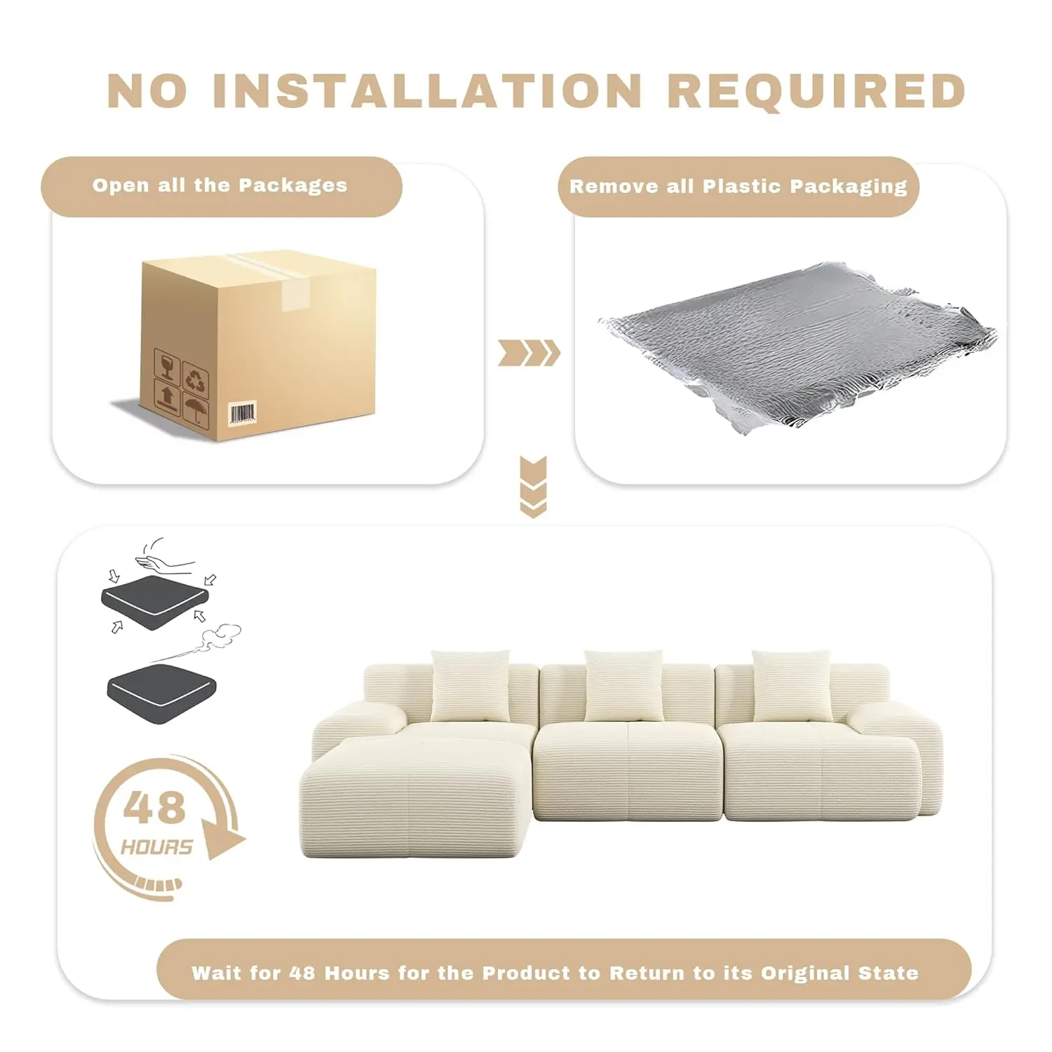 107in Modular Sectional Sofa - Image 6